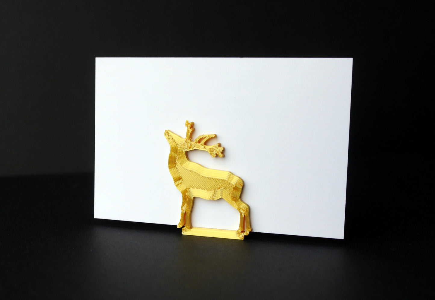 Stag Elk Shape Wedding Name Card Stands