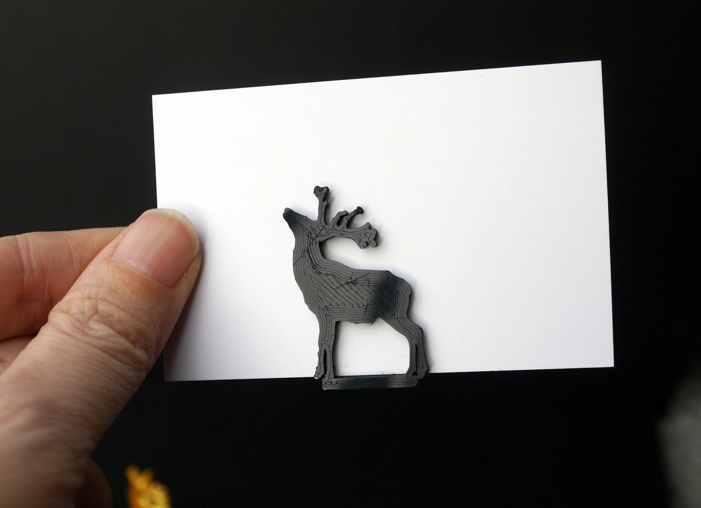 Stag Elk Shape Wedding Name Card Stands