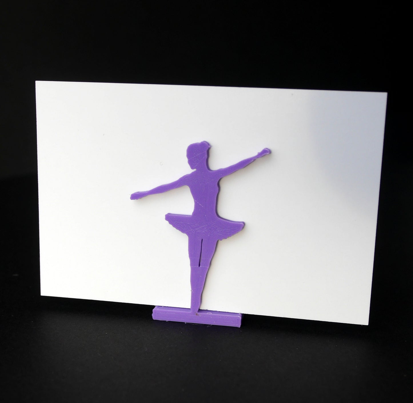 Ballerina Ballet Dancer Shaped Name Card Stands