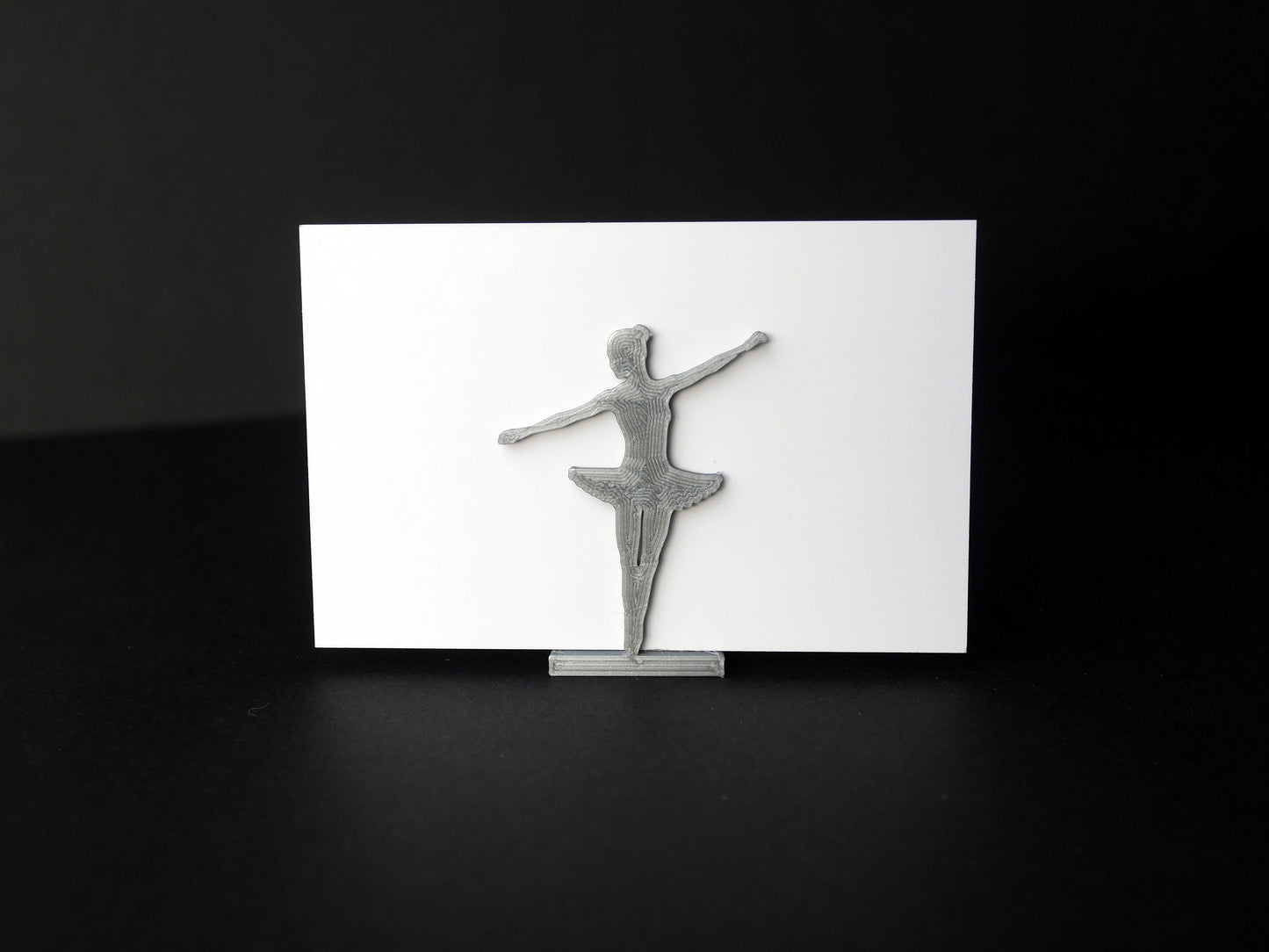Ballerina Ballet Dancer Shaped Name Card Stands