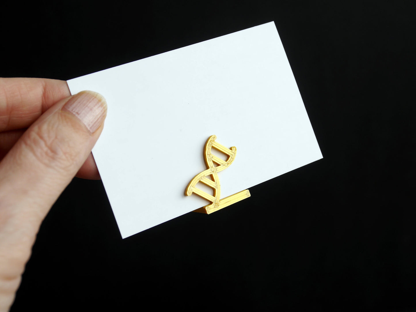 Double Helix Science Themed Wedding Party Name Stands