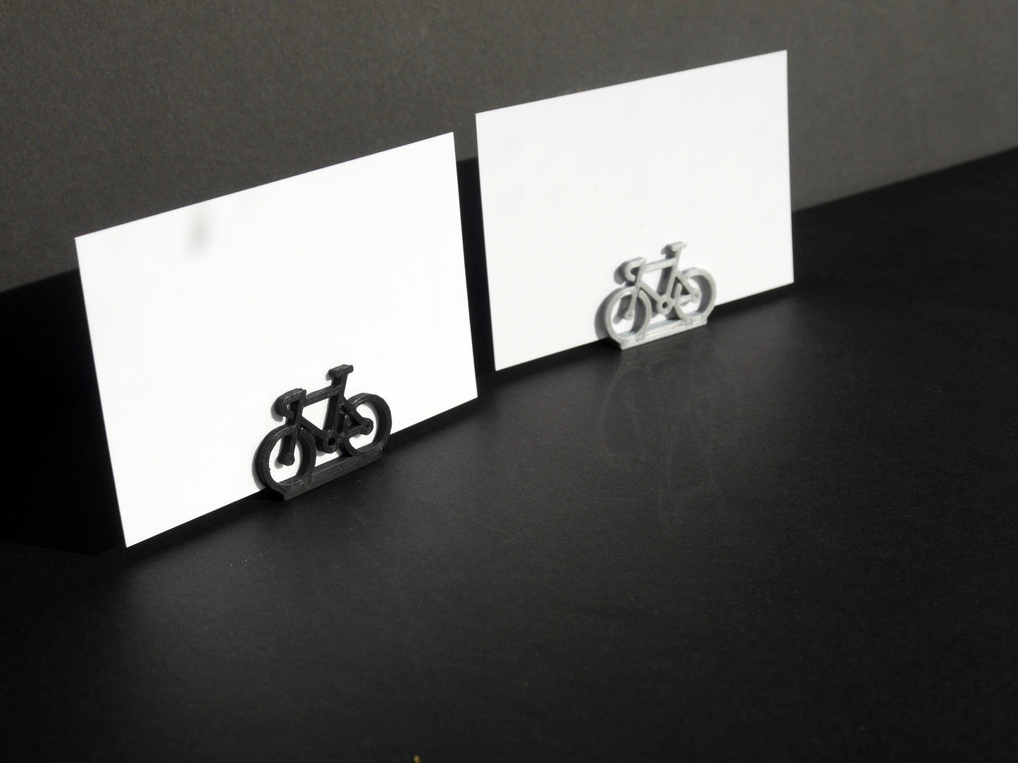 Racer Bike Shaped Wedding Name Place Card Holders