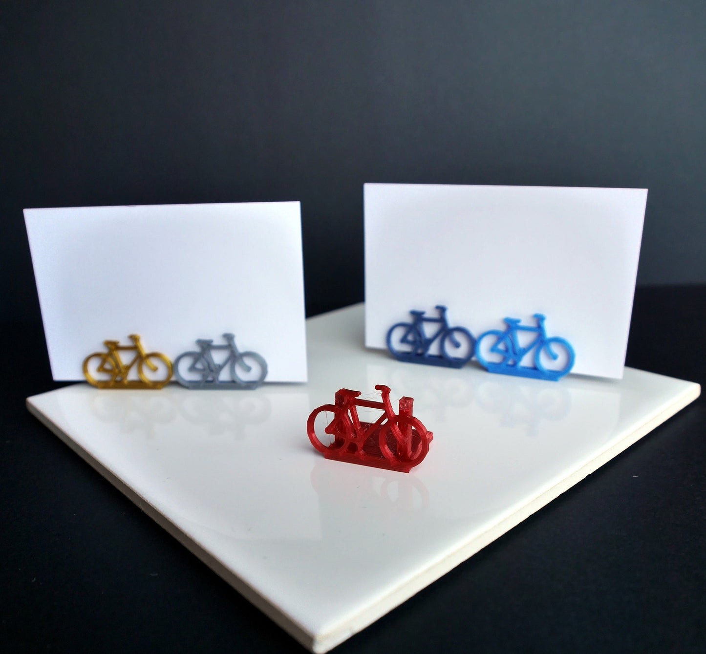 Bicycle Shaped Place Card Holders