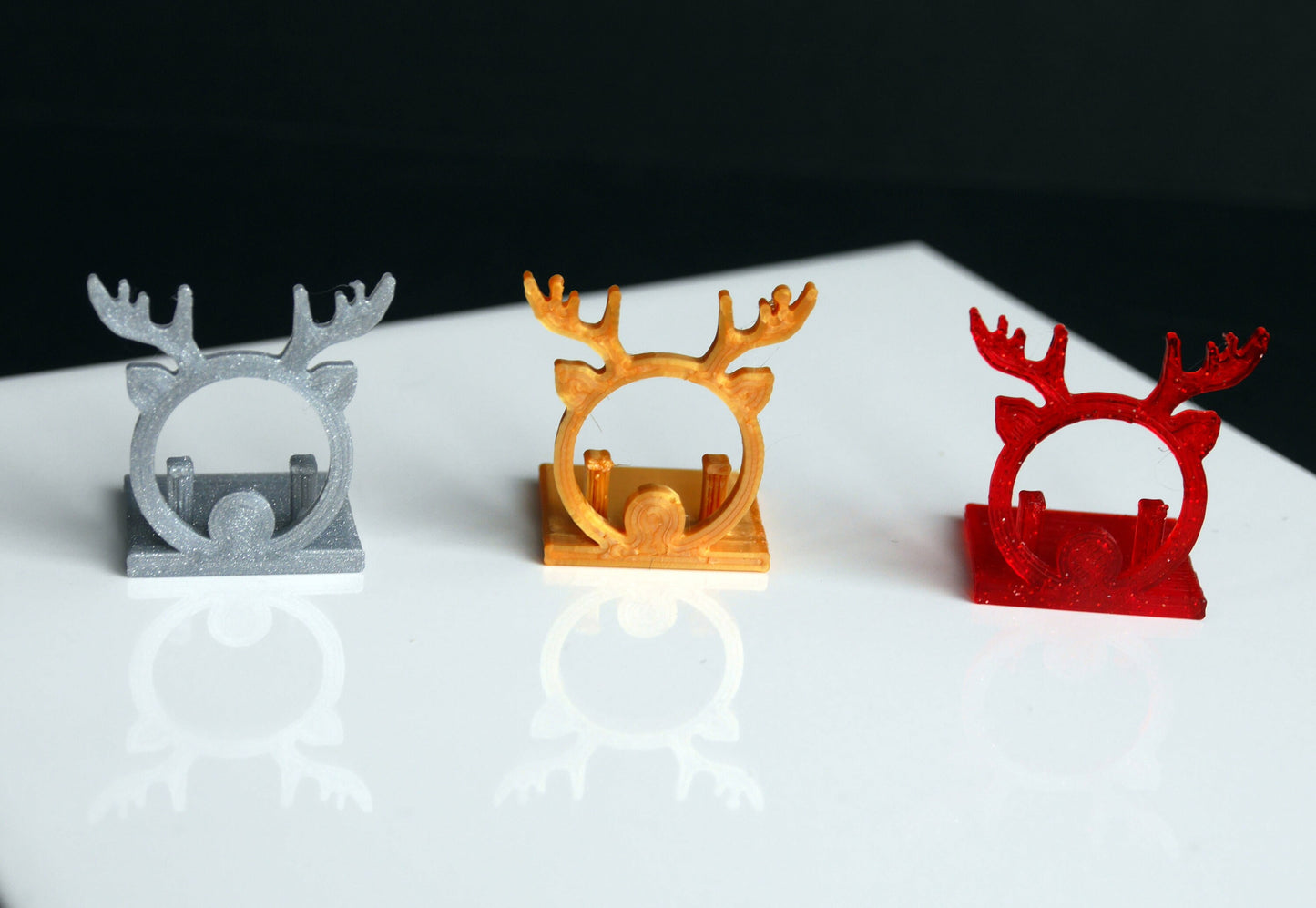 Christmas Reindeer Face Shaped Escort Card Holders