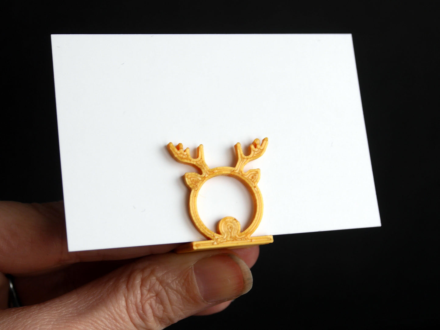Christmas Reindeer Face Shaped Escort Card Holders