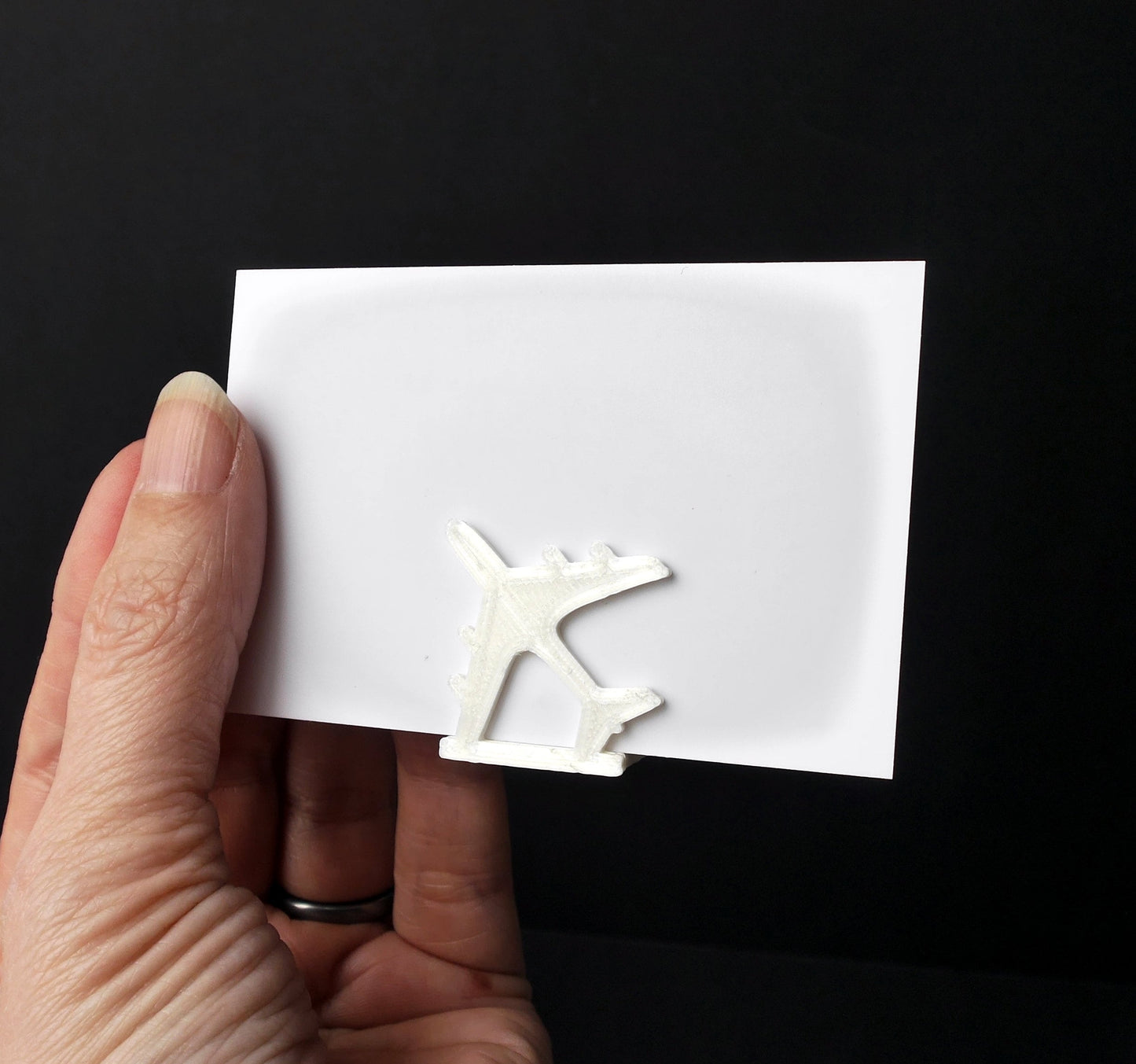 Aviation Airplane Shaped Wedding Name Card Stands