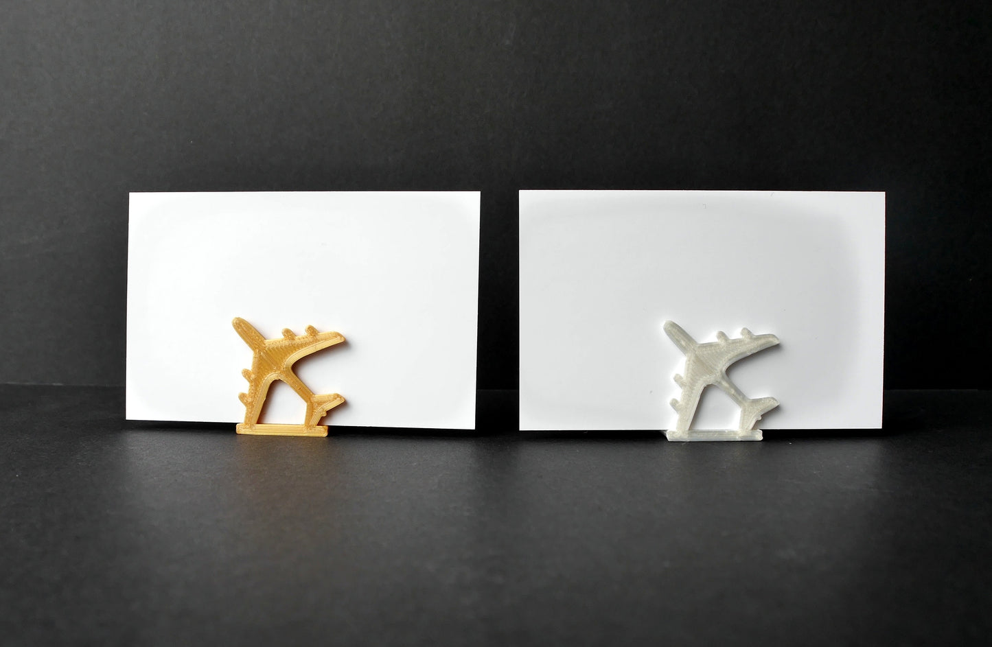 Aviation Airplane Shaped Wedding Name Card Stands
