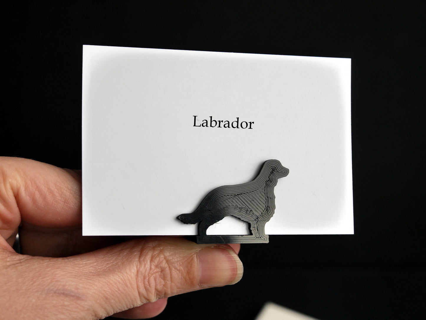 Dog Shaped Place Card Holders - Alsatian Labrador German Shepherd Schnauzer