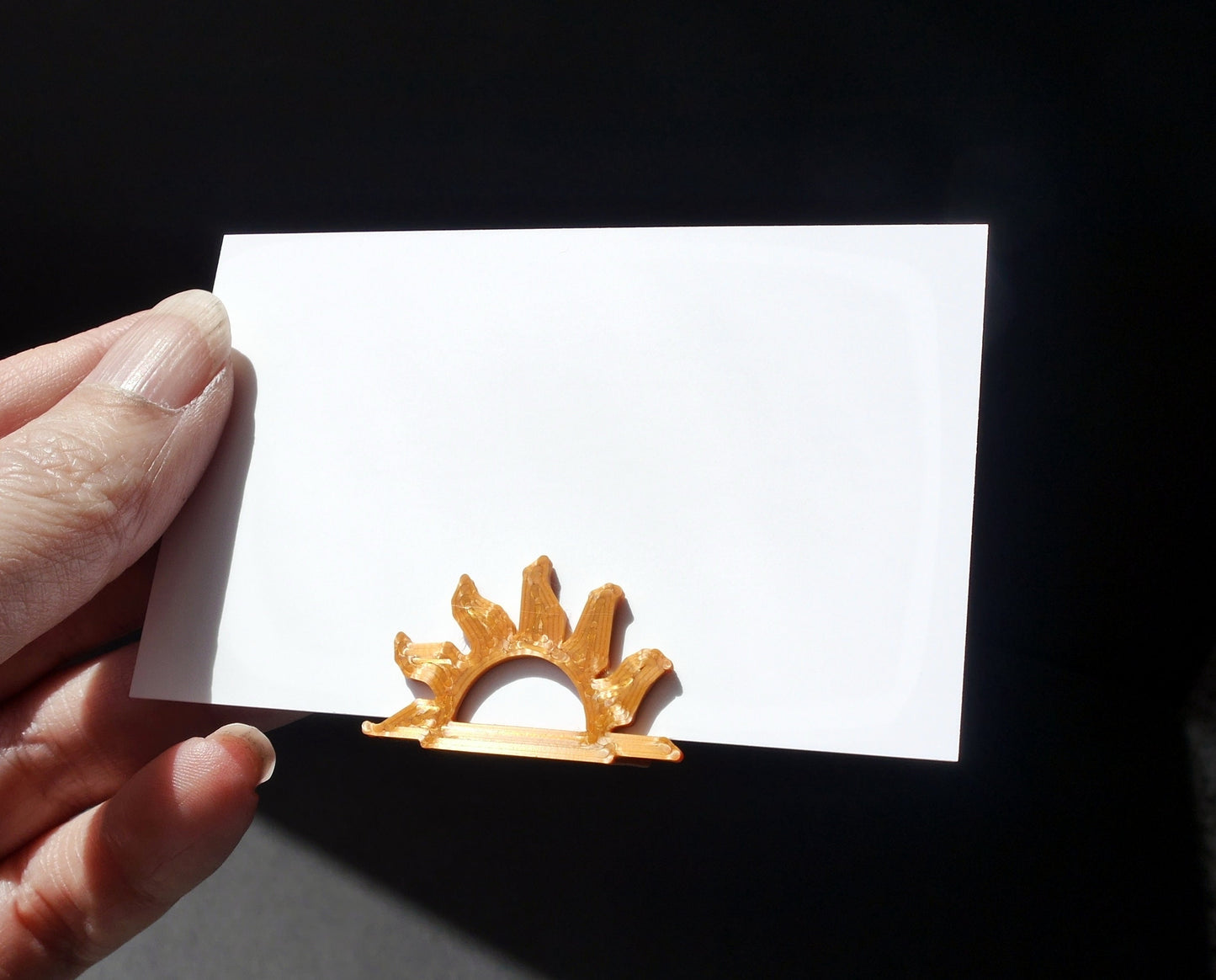 Sun Beam Shape Escort Card Name Holders