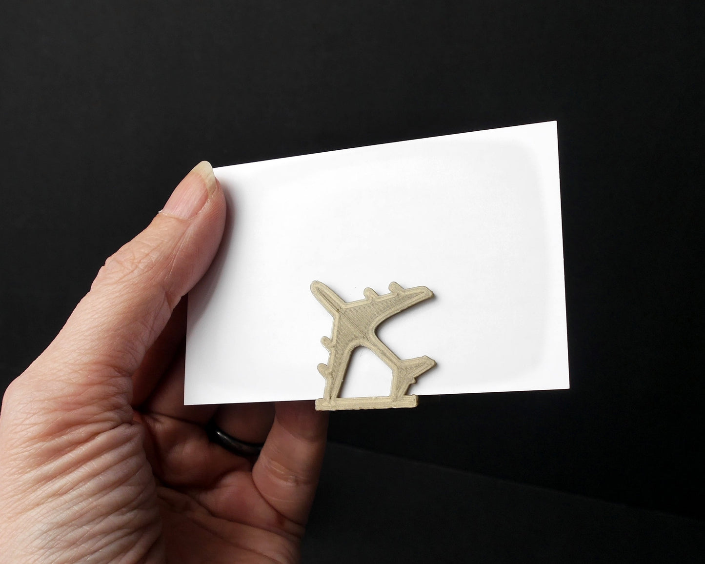 Aviation Airplane Shaped Wedding Name Card Stands
