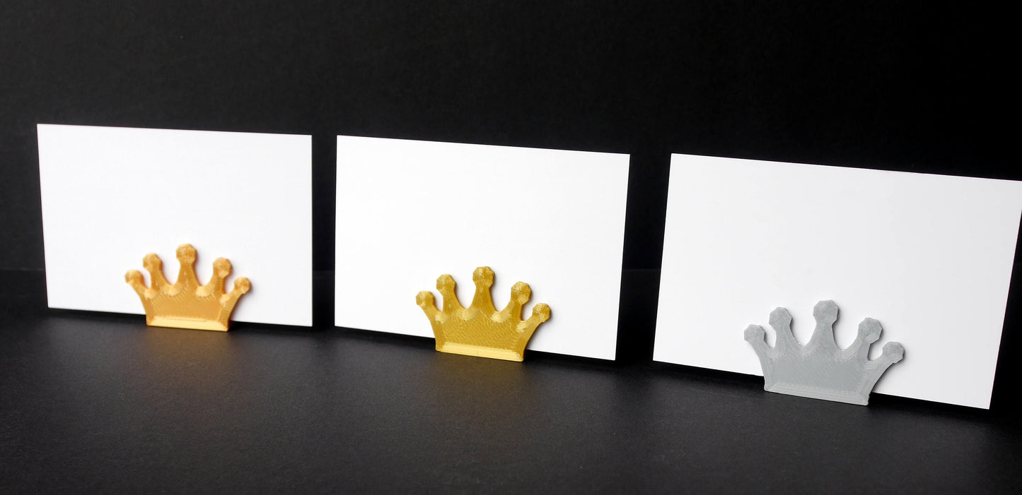 Crown Shaped Place Card Holders