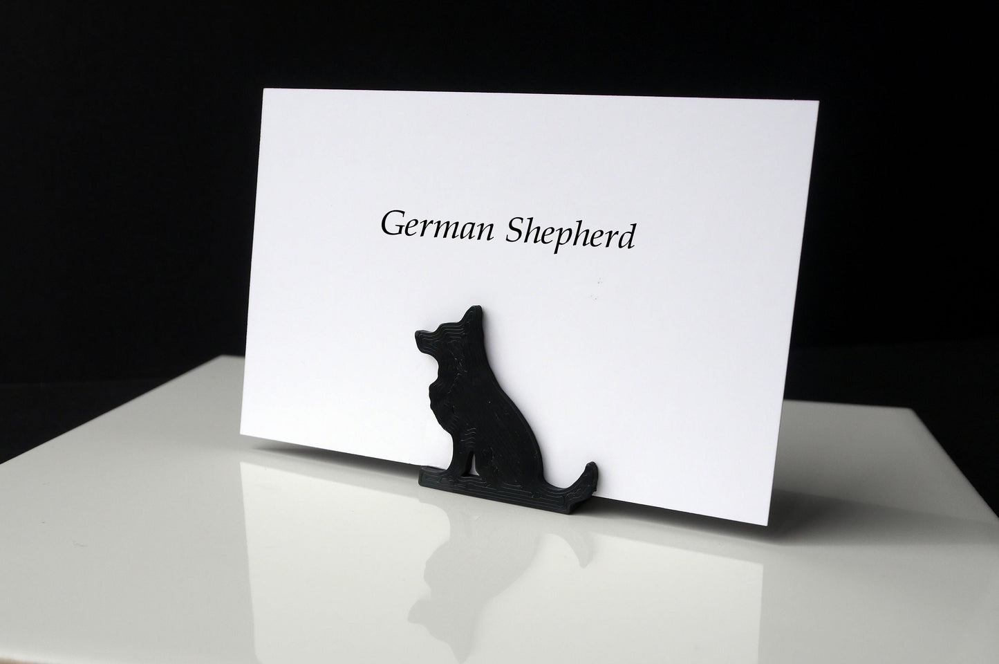 Dog Shaped Place Card Holders - Alsatian Labrador German Shepherd Schnauzer