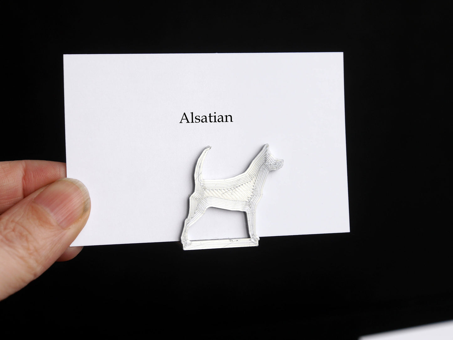 Dog Shaped Place Card Holders - Alsatian Labrador German Shepherd Schnauzer