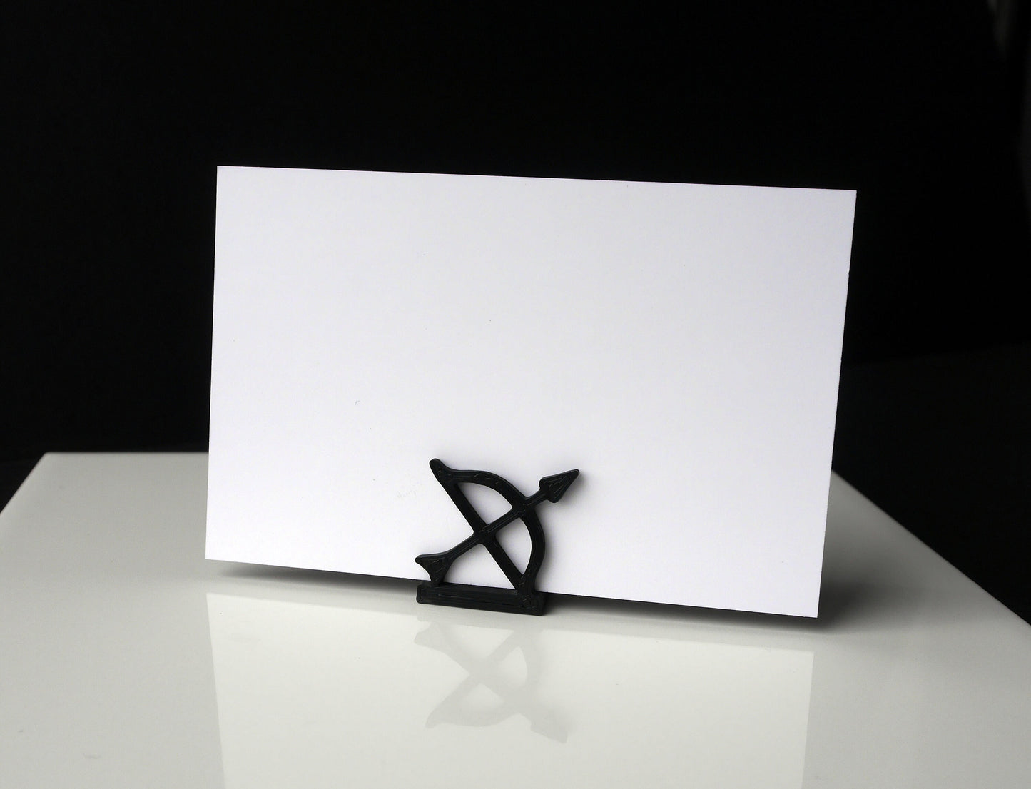 Archery Bow and Arrow Shaped Wedding Name Place Holders