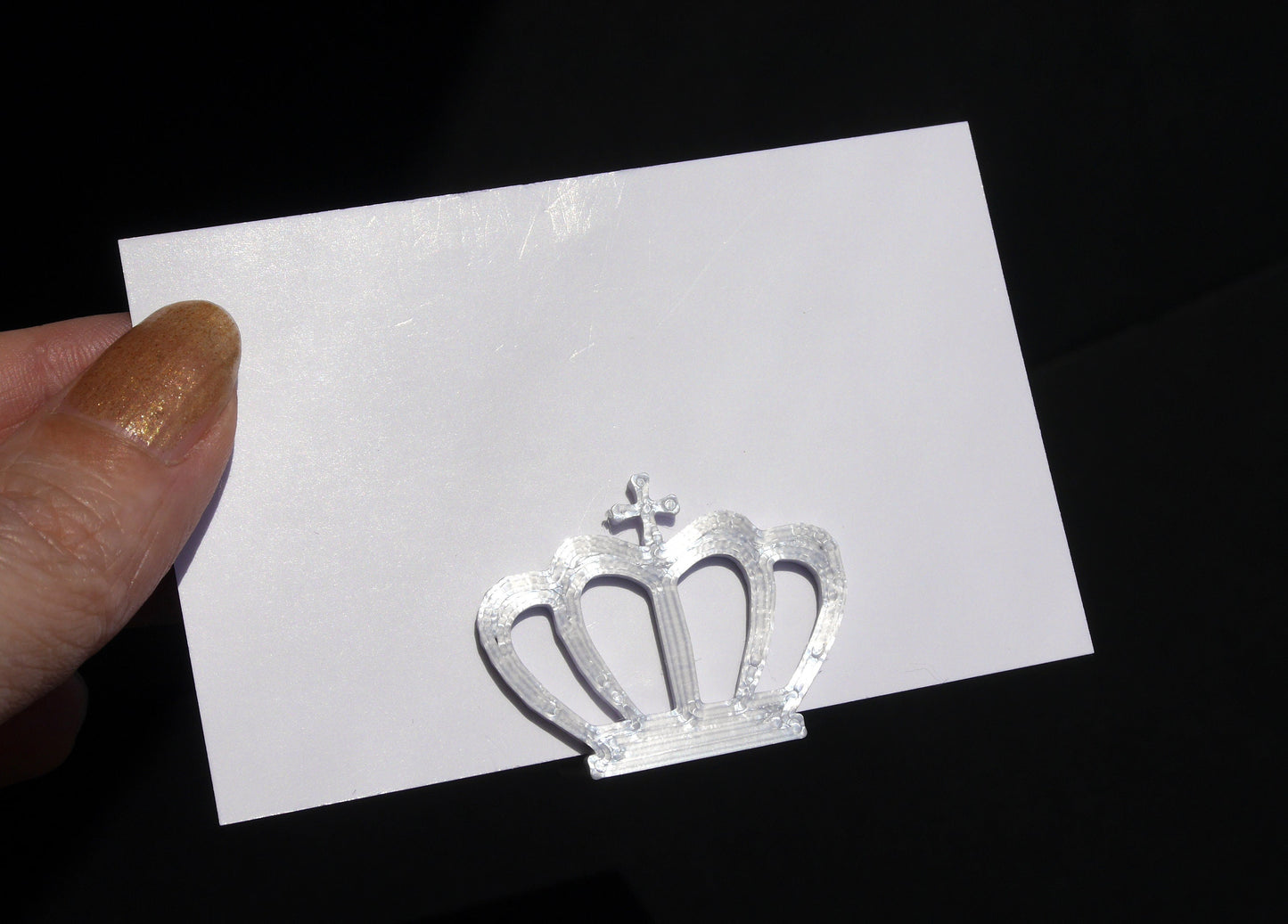 Princess Queen Crown Shaped Wedding Name Stands