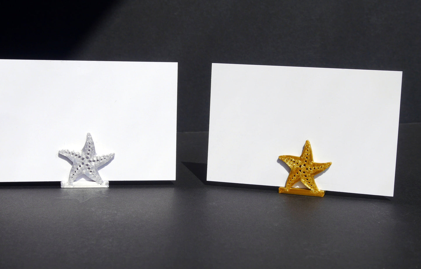Ocean Theme Star Fish Shape Place Card Holders