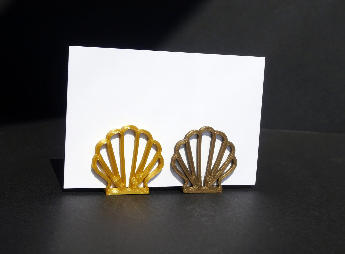 Scallop Clam Shell Shaped Wedding Name Escort Card Stands