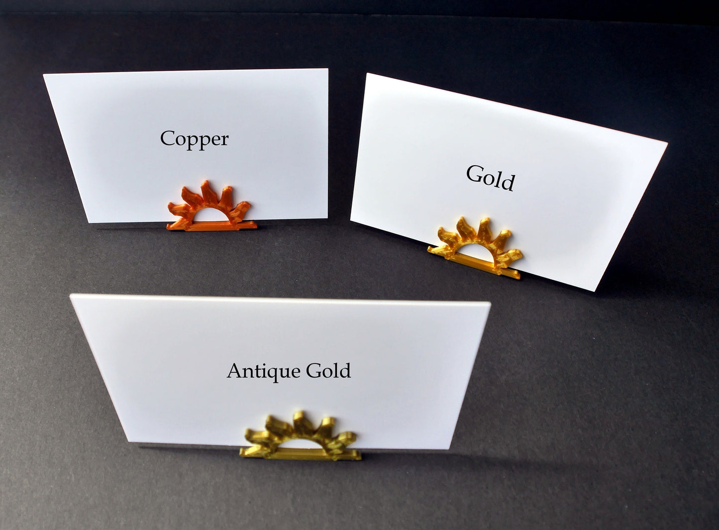 Sun Beam Shape Escort Card Name Holders