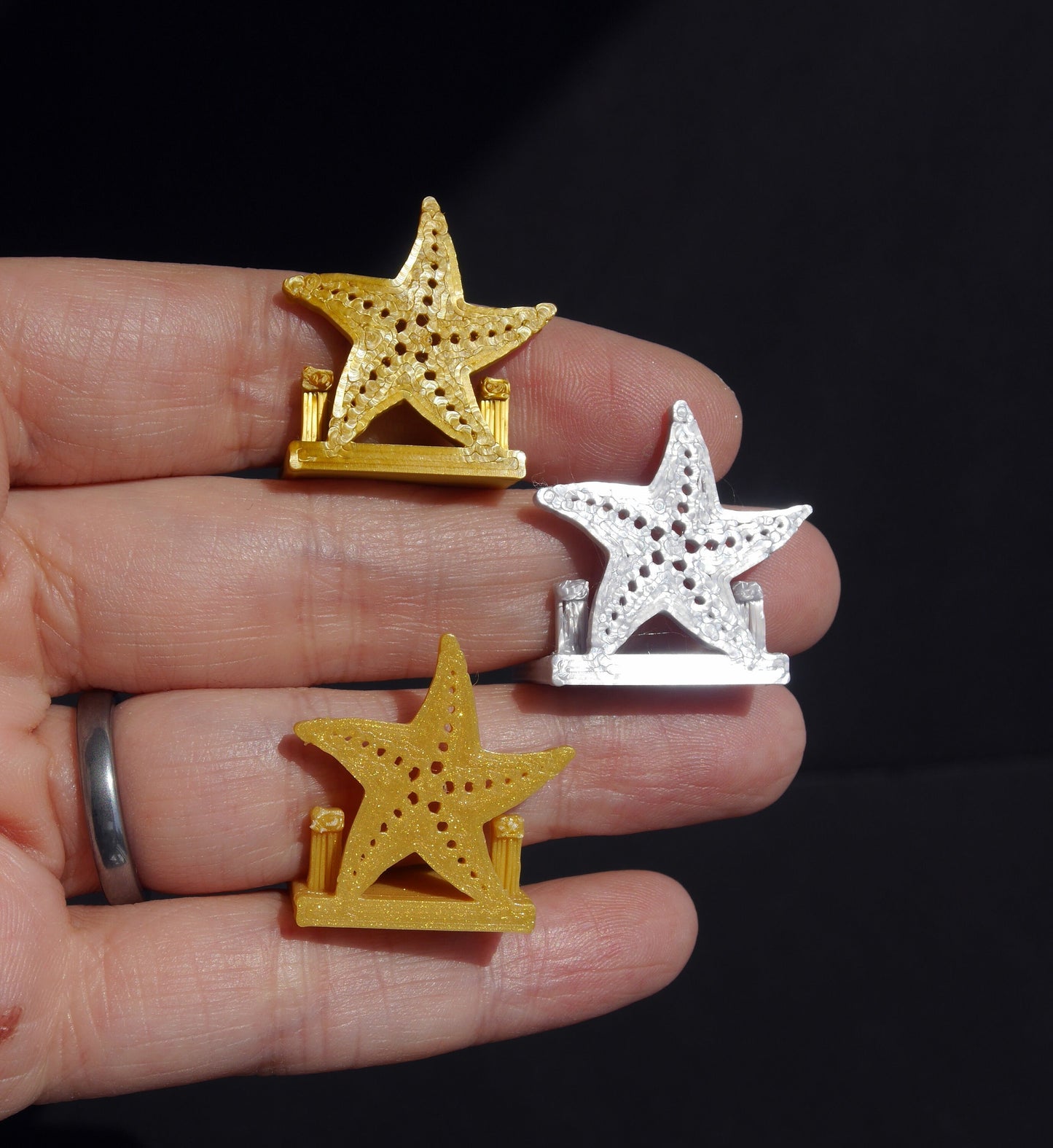Ocean Theme Star Fish Shape Place Card Holders