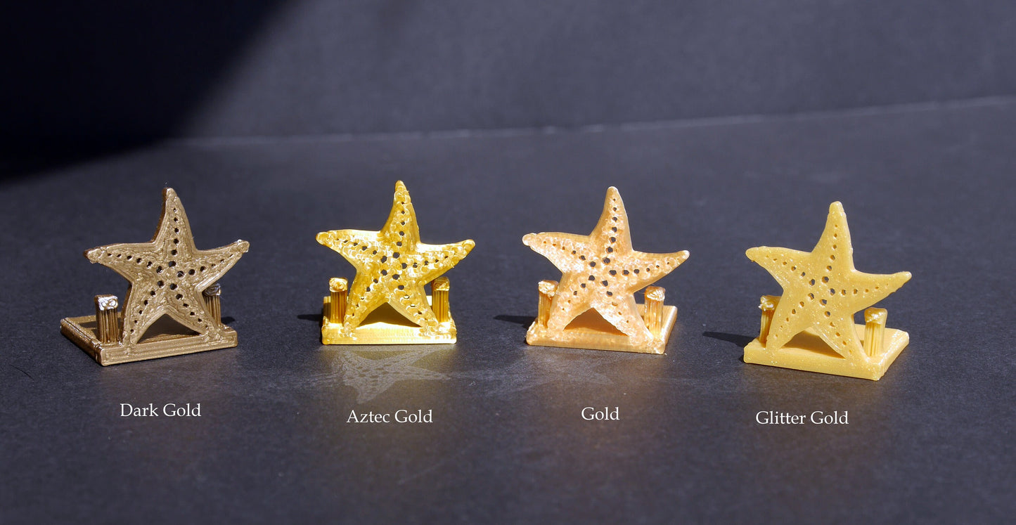 Ocean Theme Star Fish Shape Place Card Holders