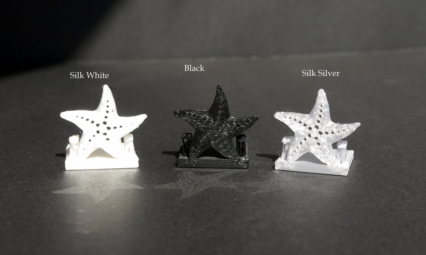 Ocean Theme Star Fish Shape Place Card Holders