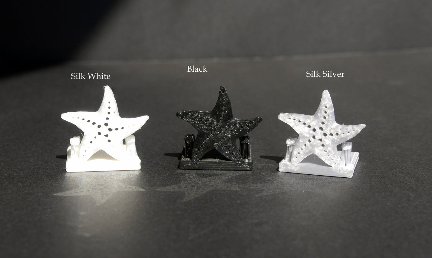 Under the Sea Theme Star Fish Shaped Name Card Stands
