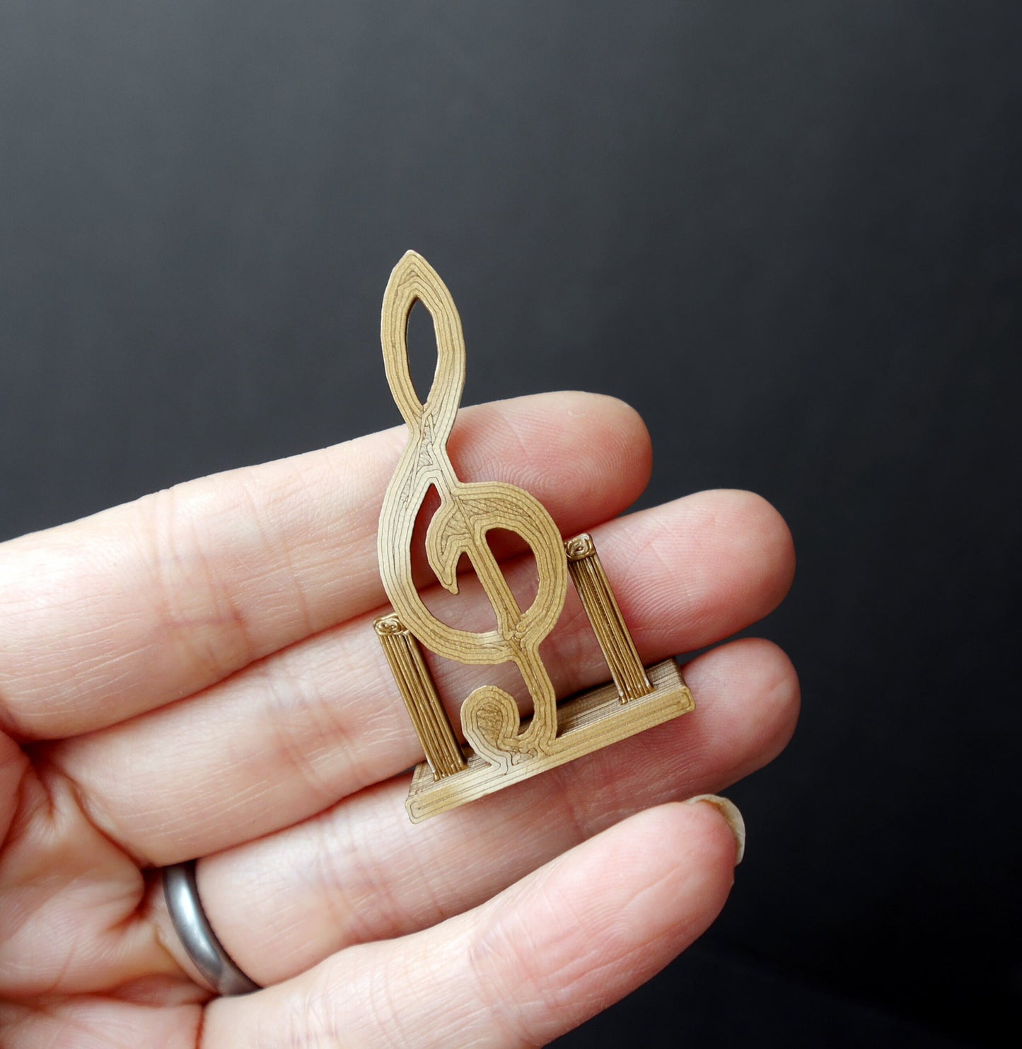 Clef Quaver Music Note Symbol Shaped Wedding Name Place Holders
