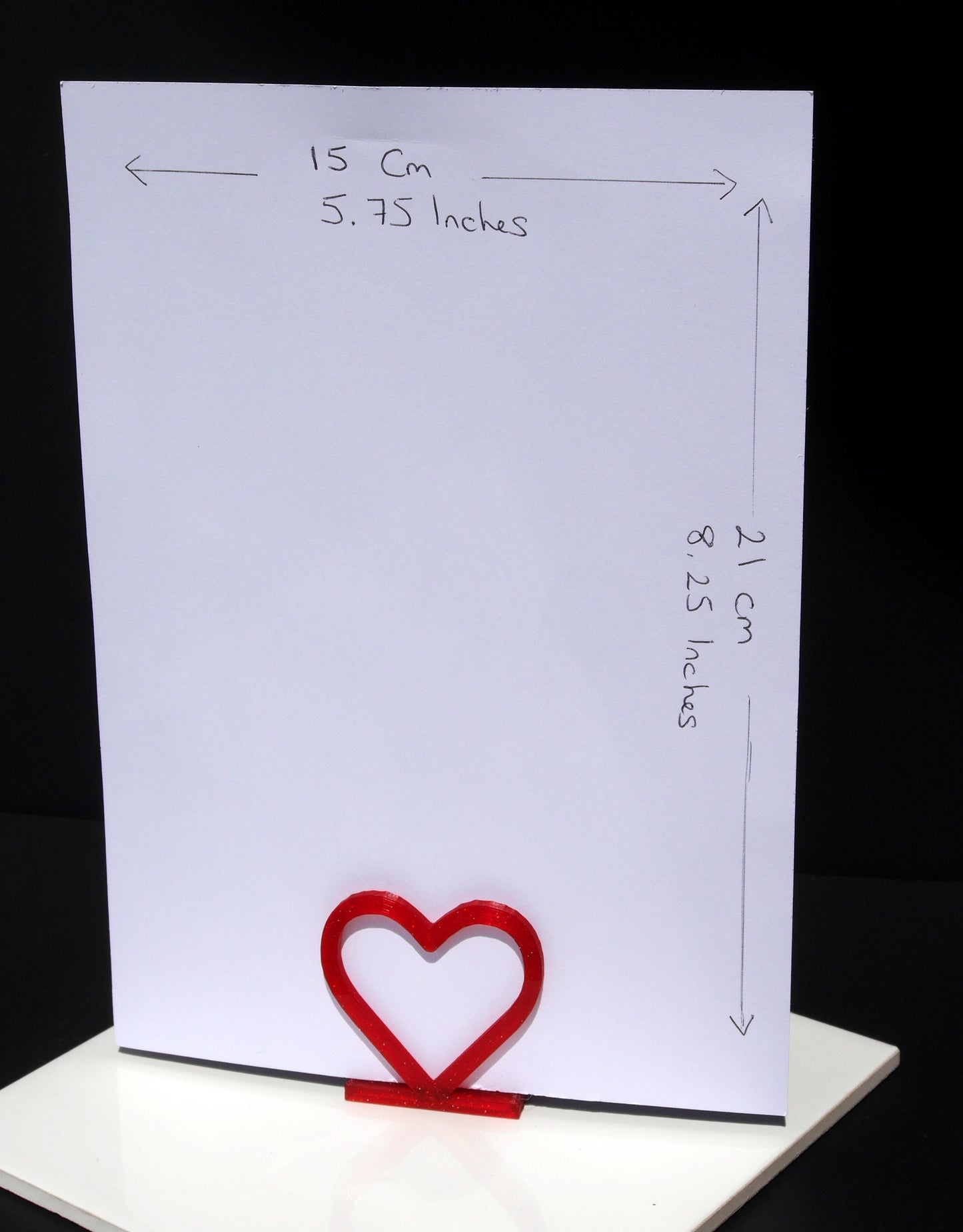 Large Heart Shaped Table Name Stands