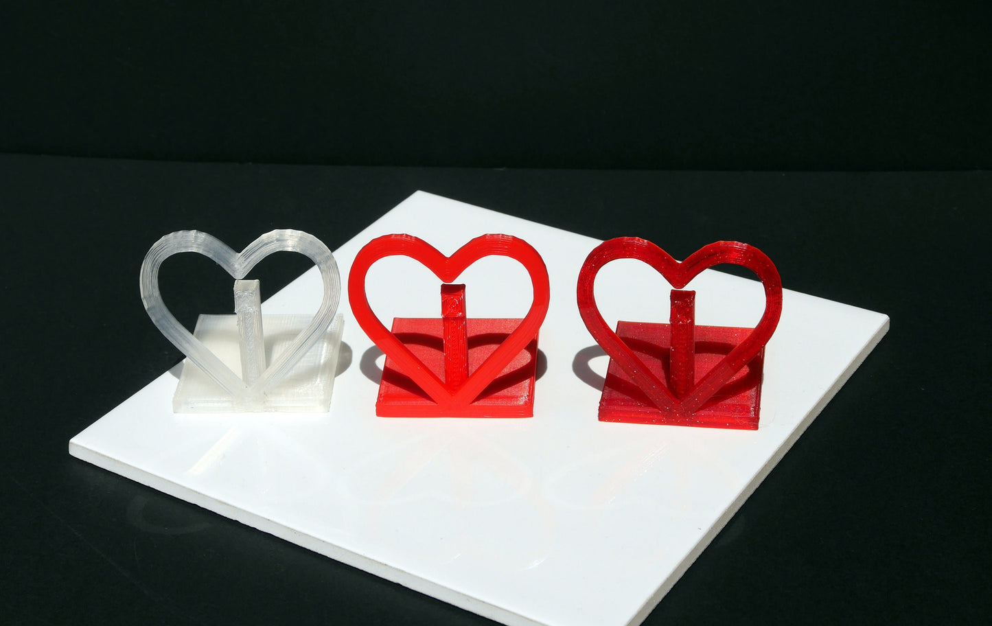 Large Heart Shaped Table Name Stands