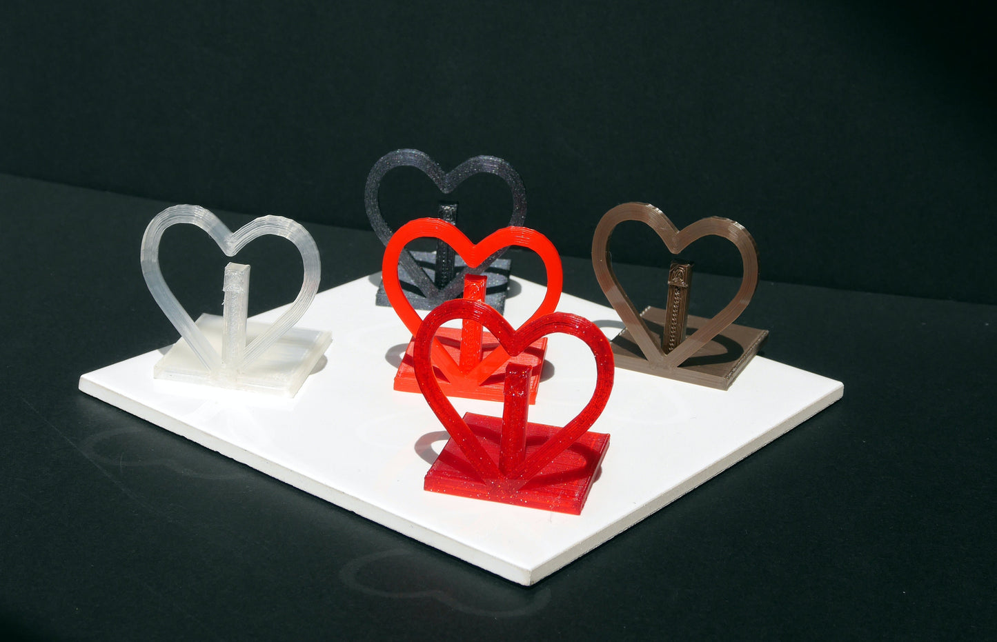 Large Heart Shaped Table Name Stands