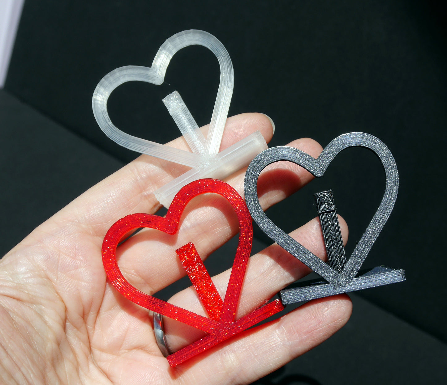 Large Heart Shaped Table Name Stands