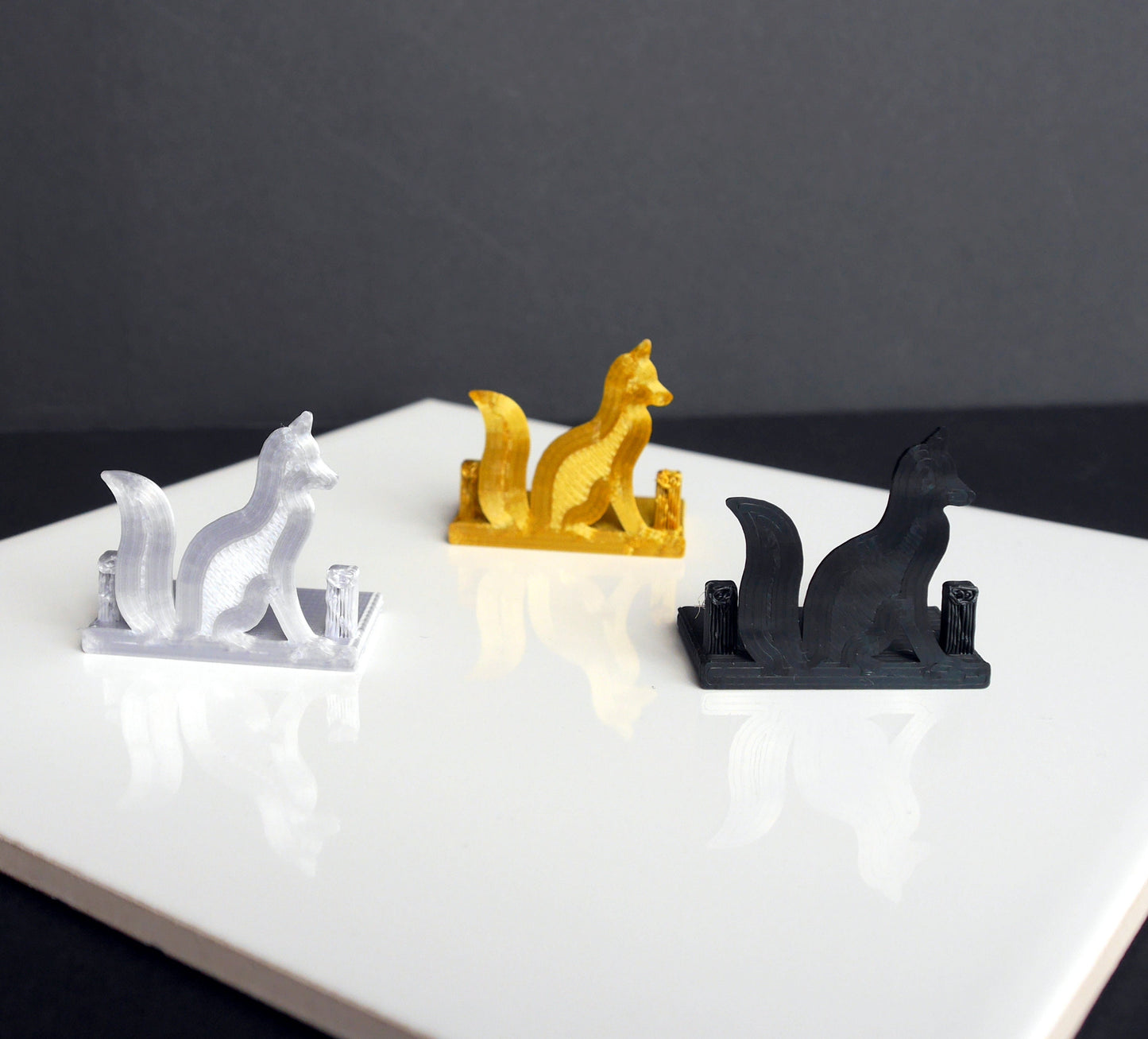 Fox Shaped Wedding Name Stands
