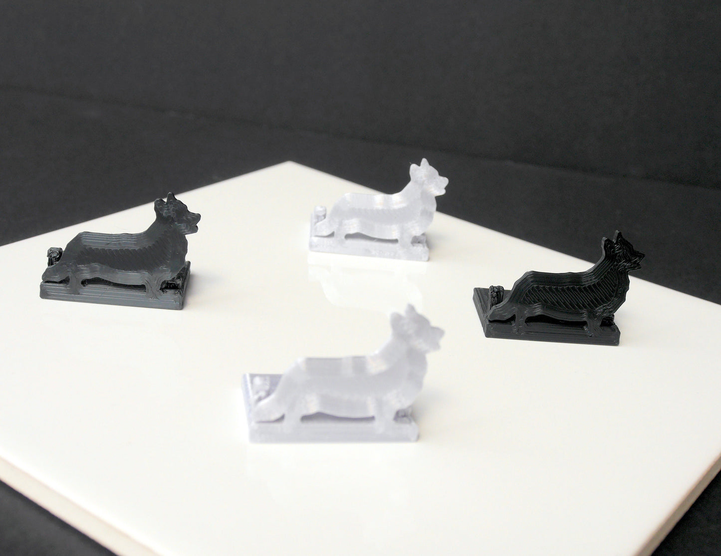 Corgi Pet Dog Shaped Wedding Event Name Stand Place Holders