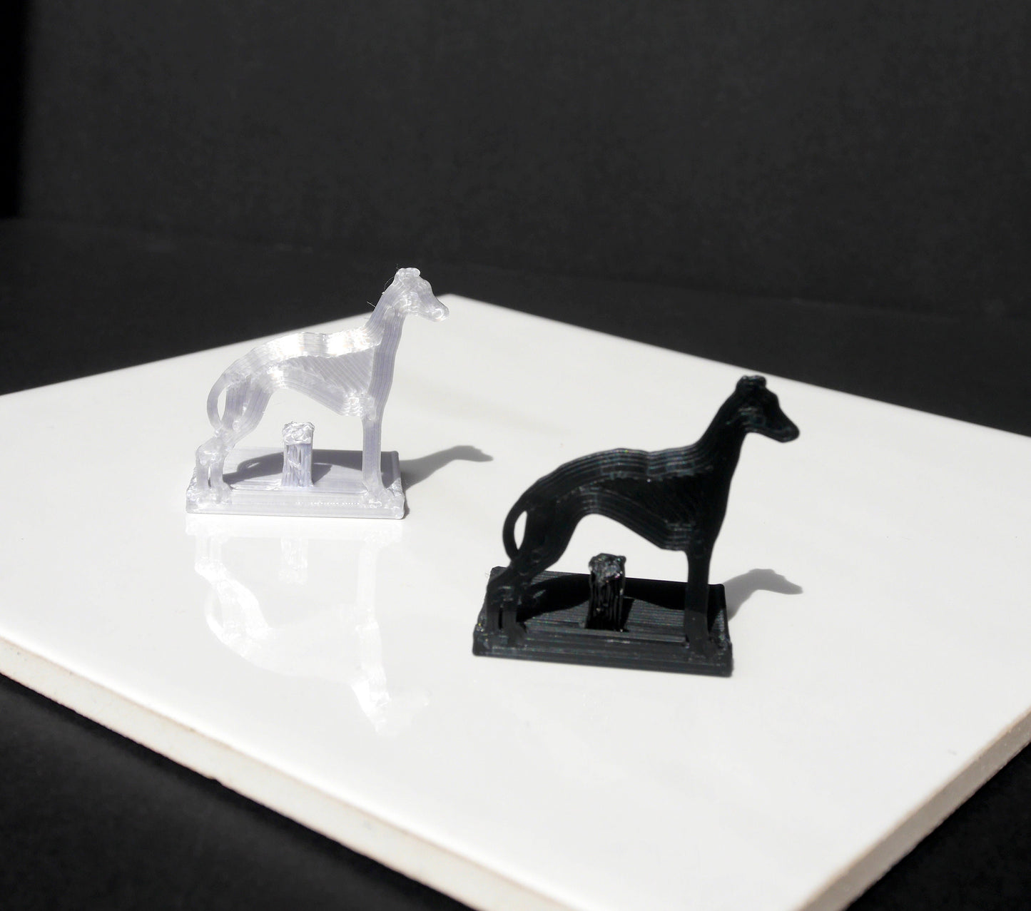 Whippet Shaped Pet Dog Theme Event Name Card Stand Holders