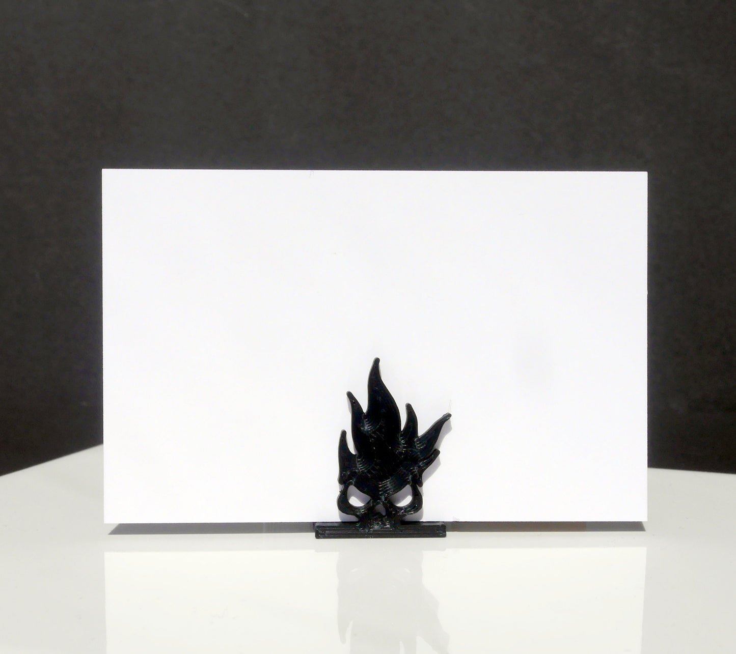 Flaming Skull Shaped Place Card Name Holders