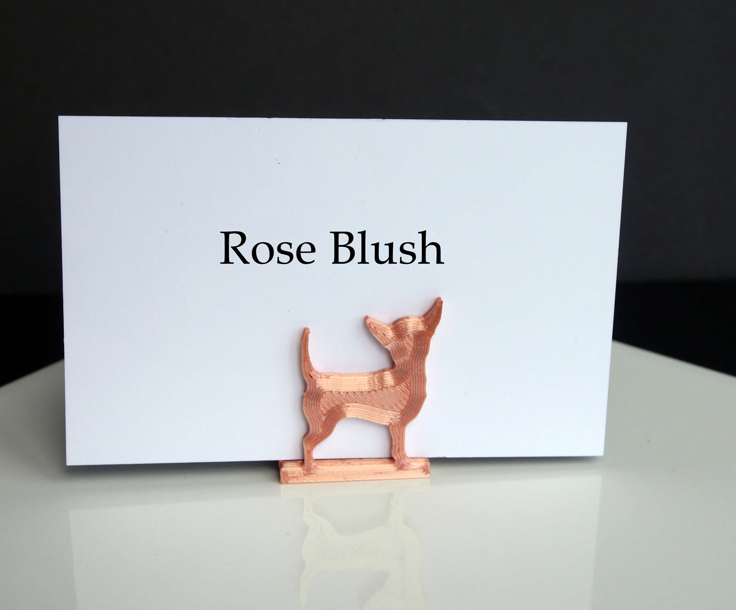 Chihuahua Pet Dog Shaped Wedding Event Name Stand Place Holders