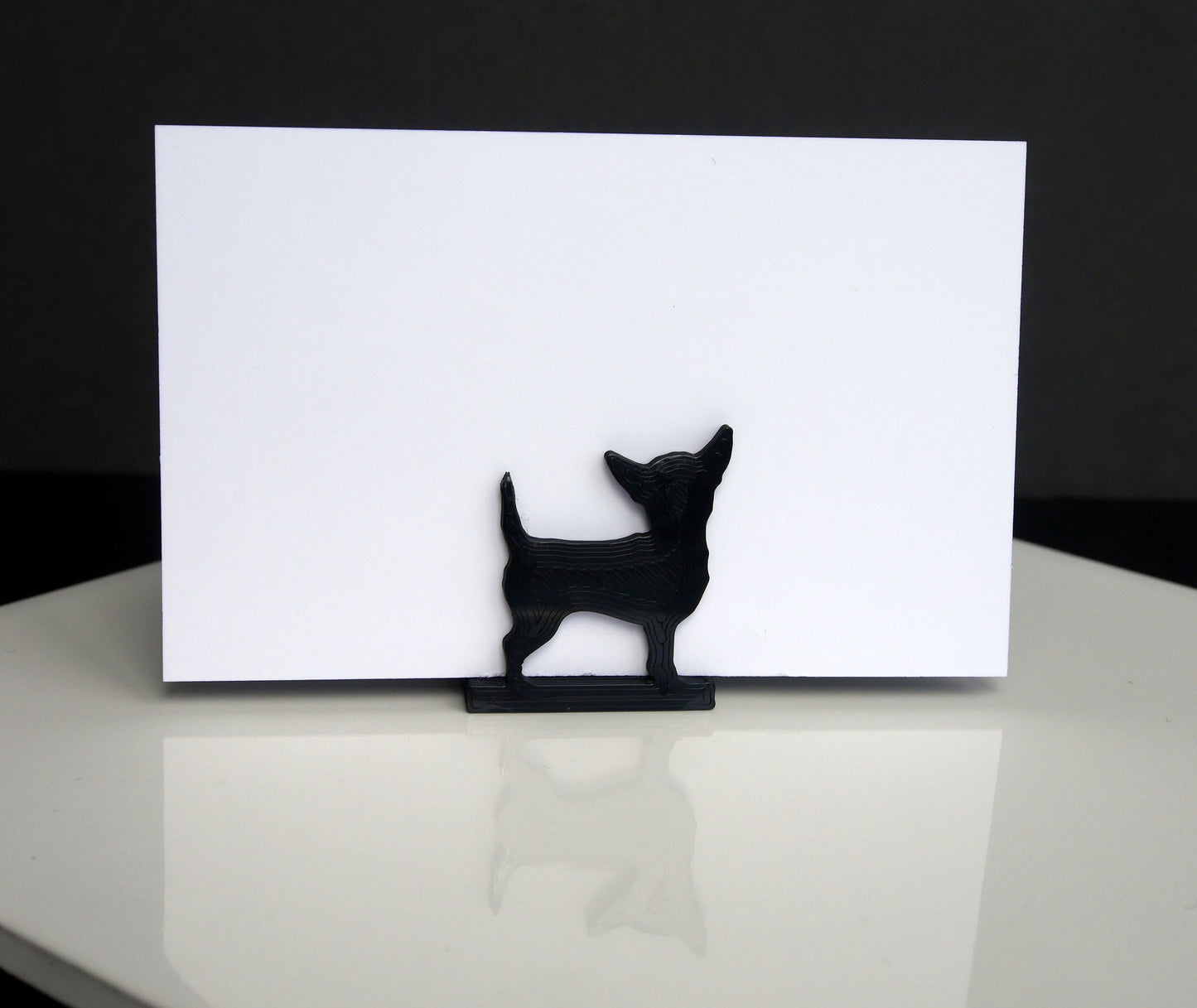 Chihuahua Pet Dog Shaped Wedding Event Name Stand Place Holders