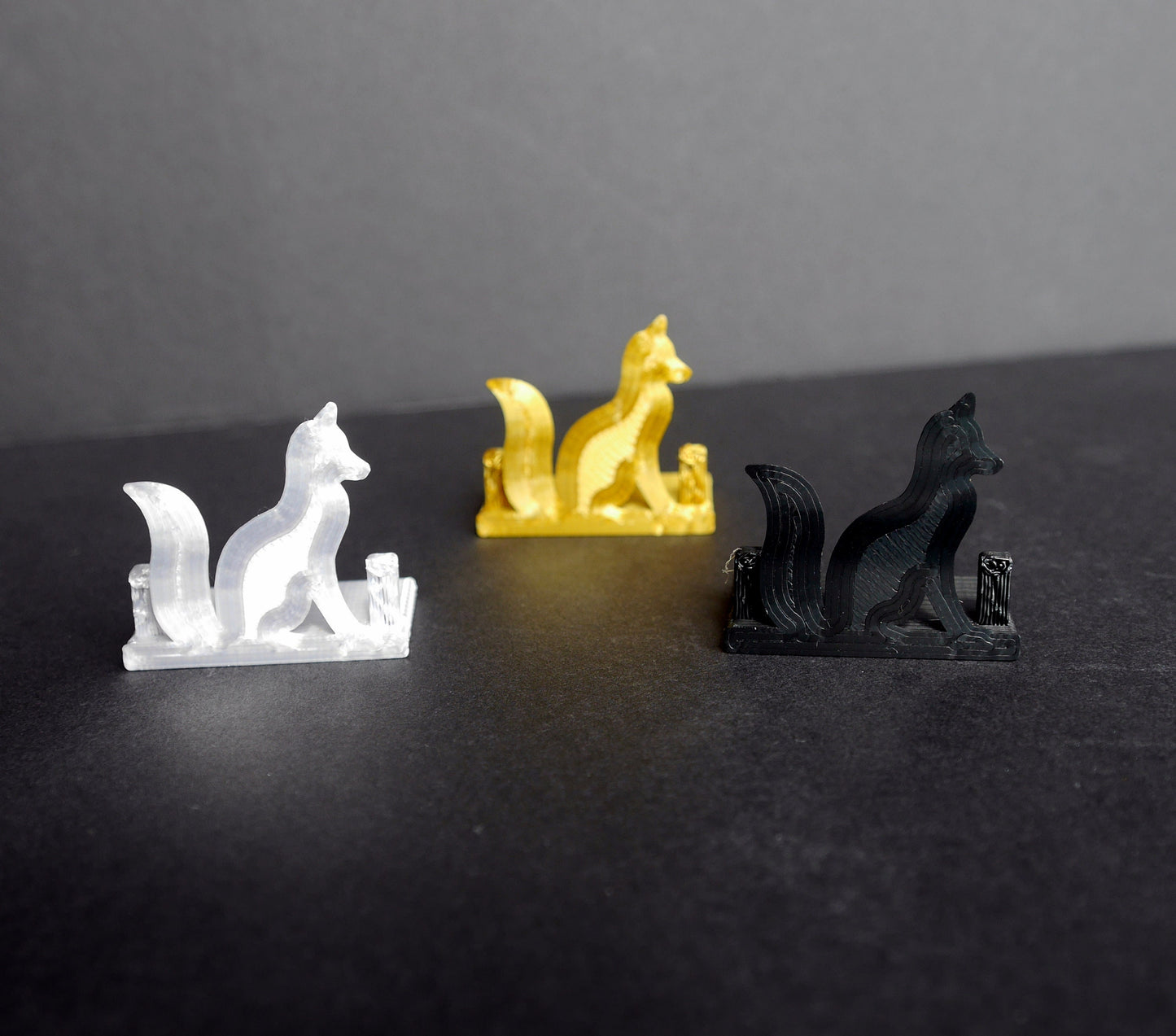Fox Shaped Wedding Name Stands
