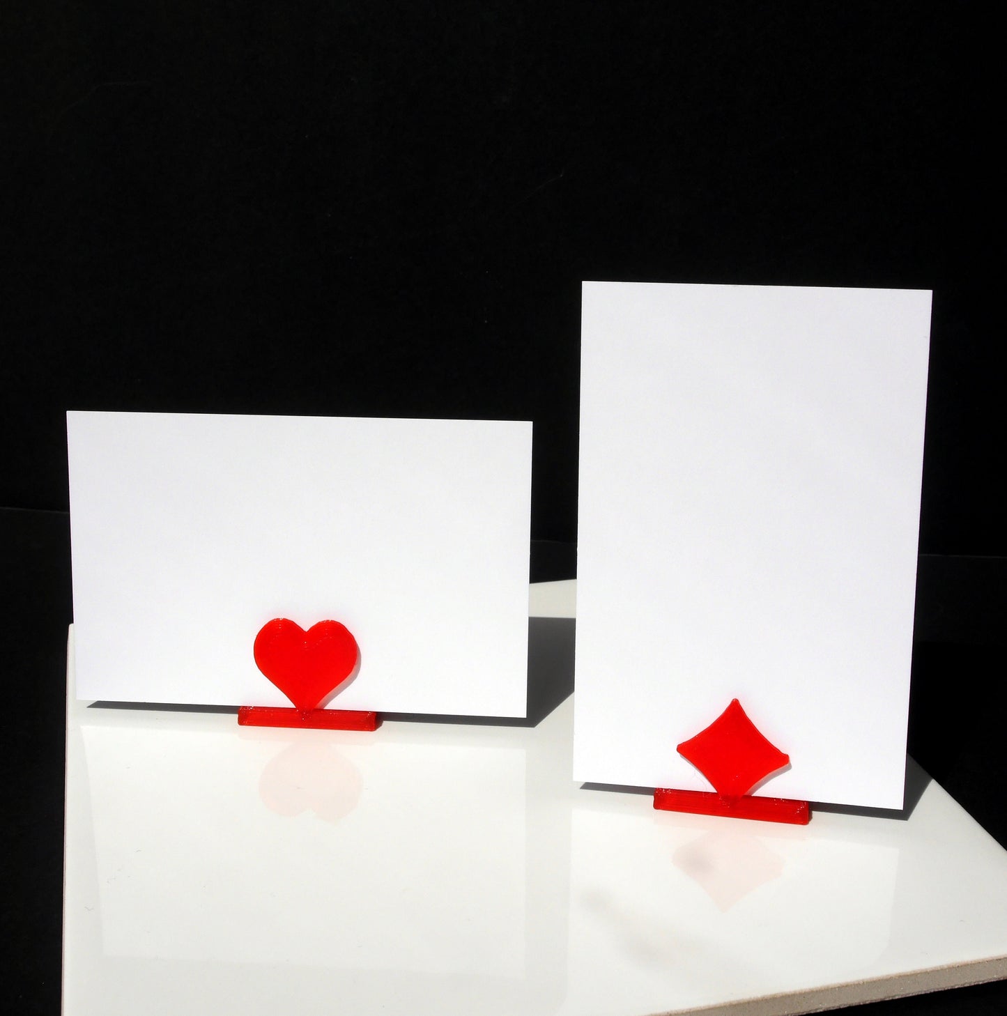 Casino Theme Playing Card Suit Symbol Place Card Name Holders