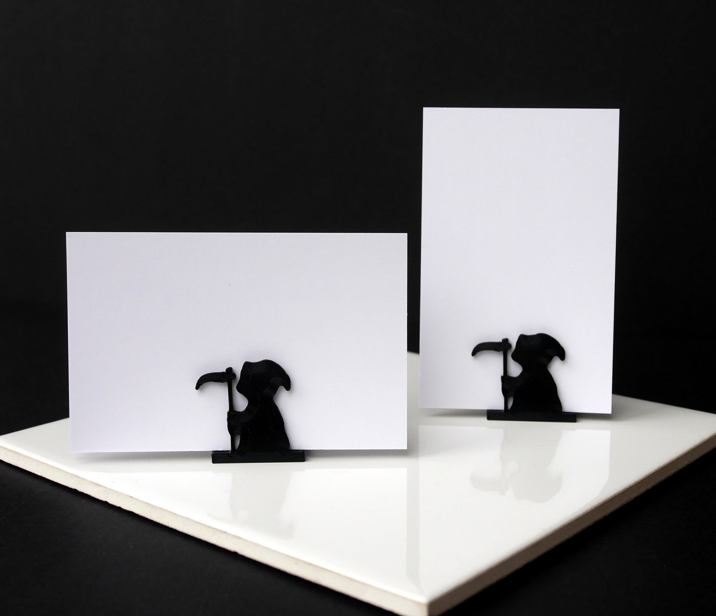 Grim Reaper Shaped Gothic Wedding Party Name Card Holders