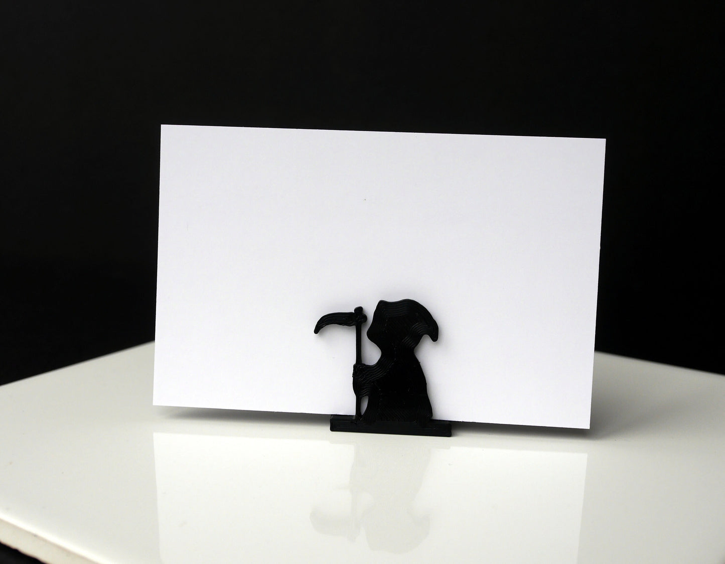 Grim Reaper Shaped Gothic Wedding Party Name Card Holders