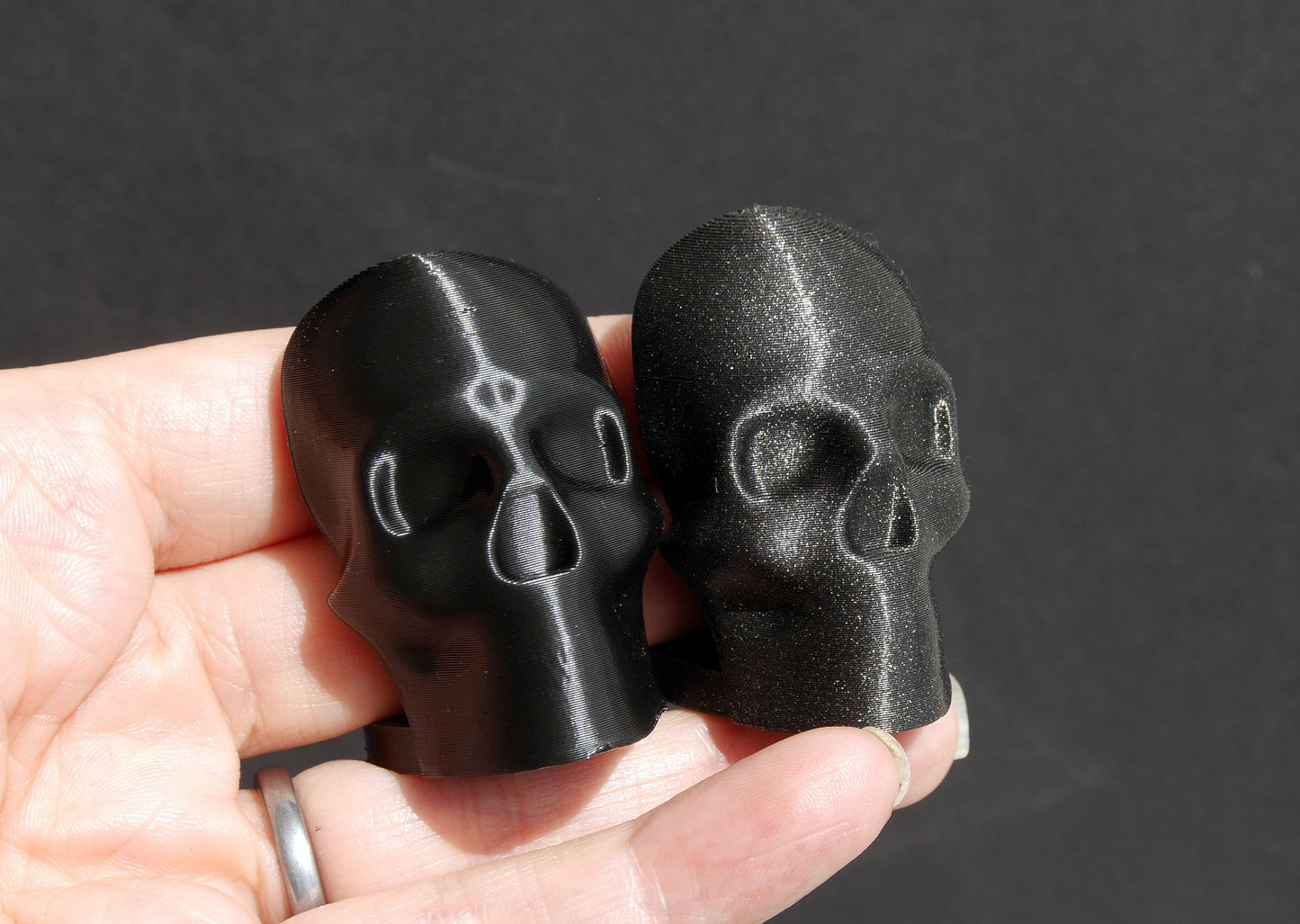 3D Skull Shaped Gothic Place Card Holders