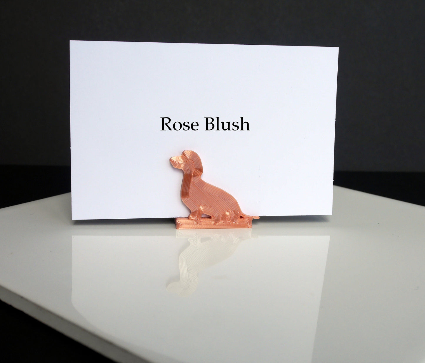 Dachshund Pet Dog Shaped Wedding Name Stand Place Holders