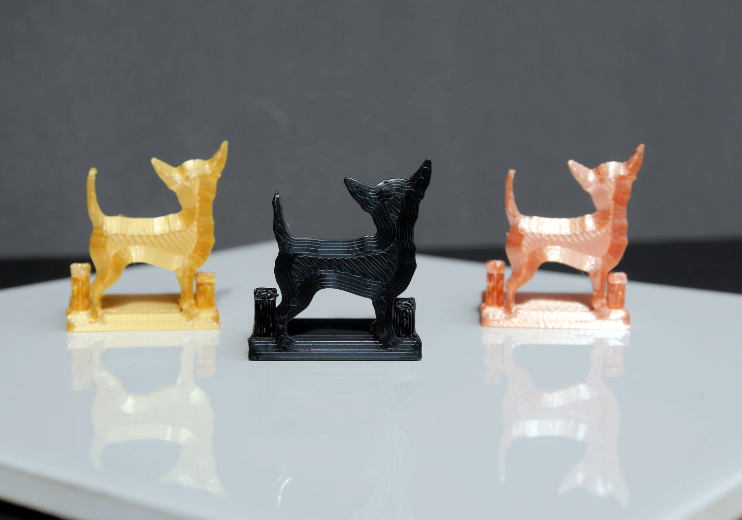 Chihuahua Pet Dog Shaped Wedding Event Name Stand Place Holders