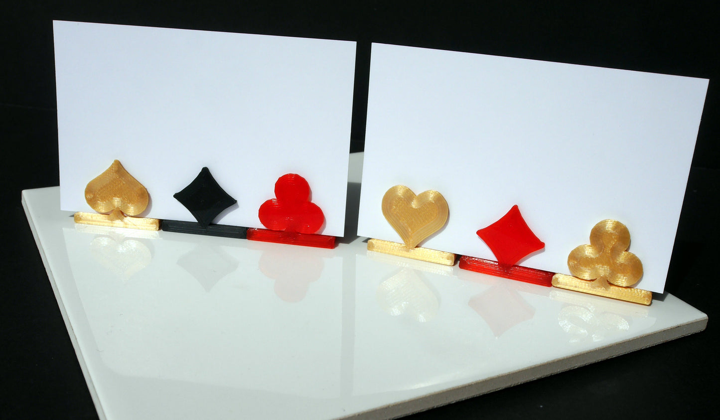 Casino Theme Playing Card Suit Symbol Place Card Name Holders