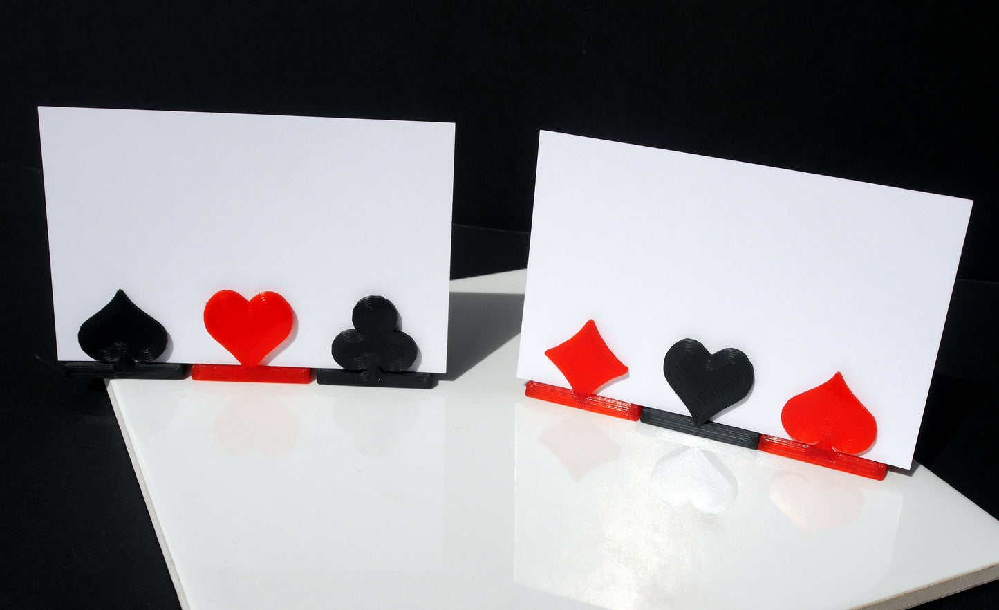 Casino Theme Playing Card Suit Symbol Place Card Name Holders