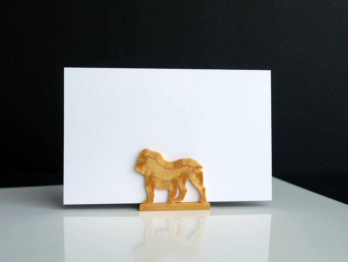 Bulldog Shaped Wedding Name Card Display Stands