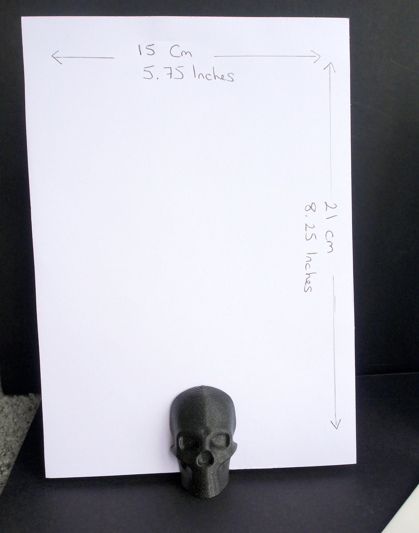 3D Skull Shaped Gothic Place Card Holders