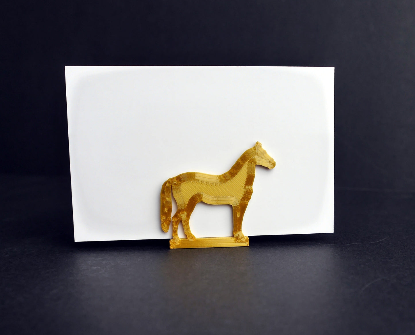 Horse and Horseshoe Shaped Name Card Stands