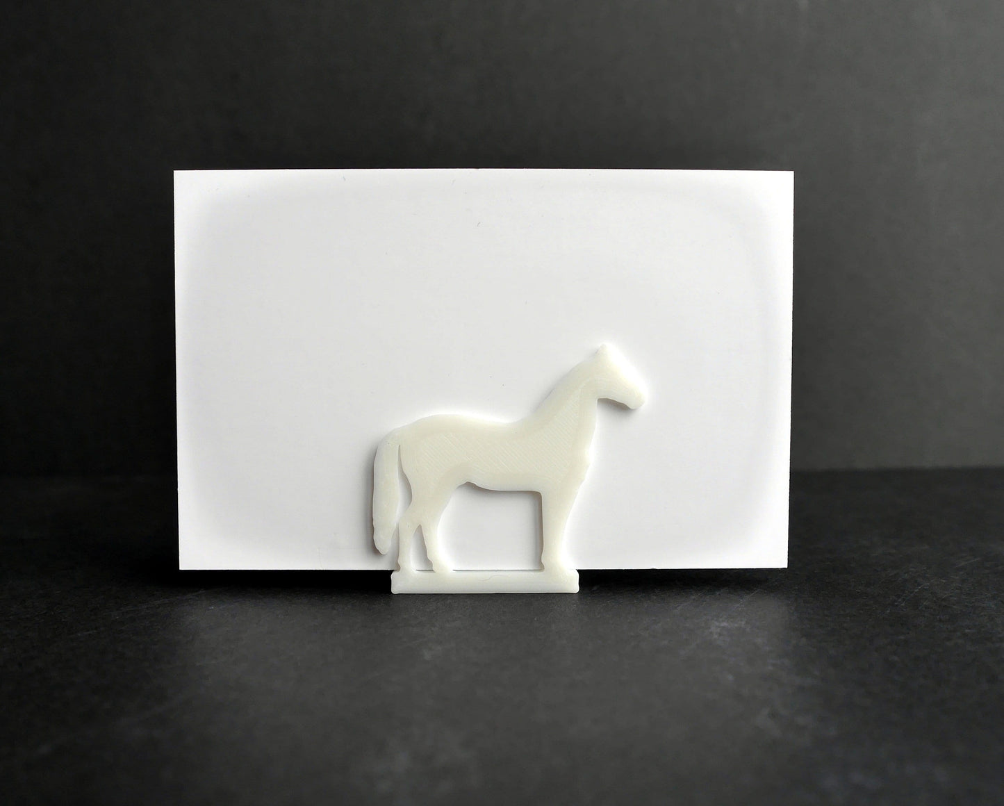 Equestrian Horse and Horseshoe Shaped Name Place Holder Stands
